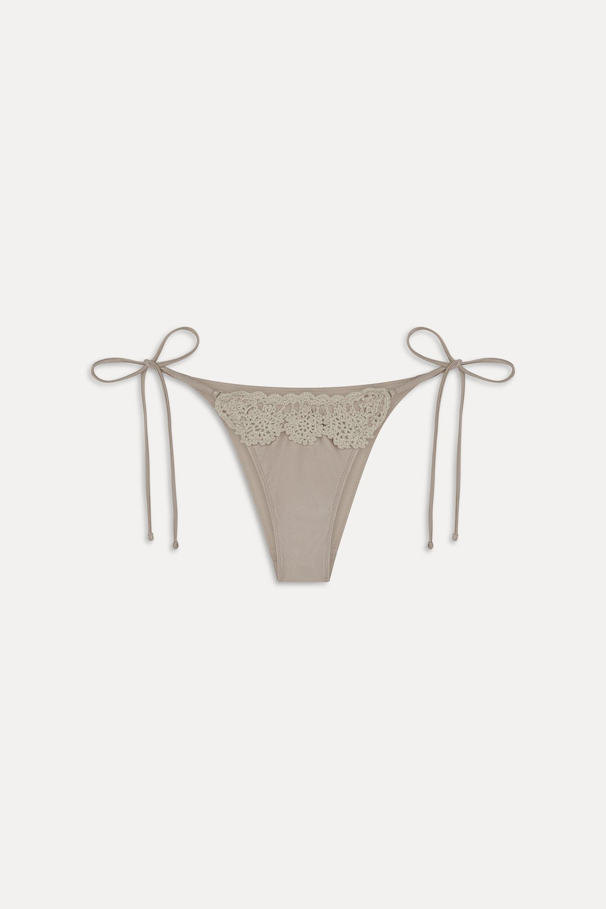 Mackenzie Satin Cheeky Bikini Bottom - Birthday Suit | Frankies Bikinis