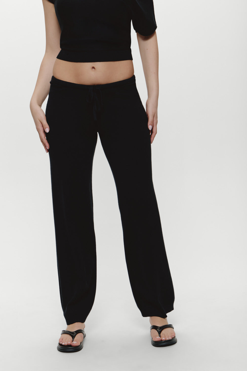 Mellow Knit Pants - Black | Frankies Bikinis