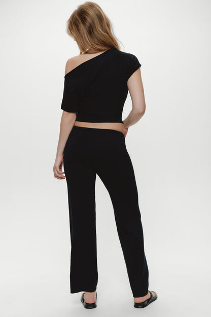 Mellow Knit Pants - Black | Frankies Bikinis