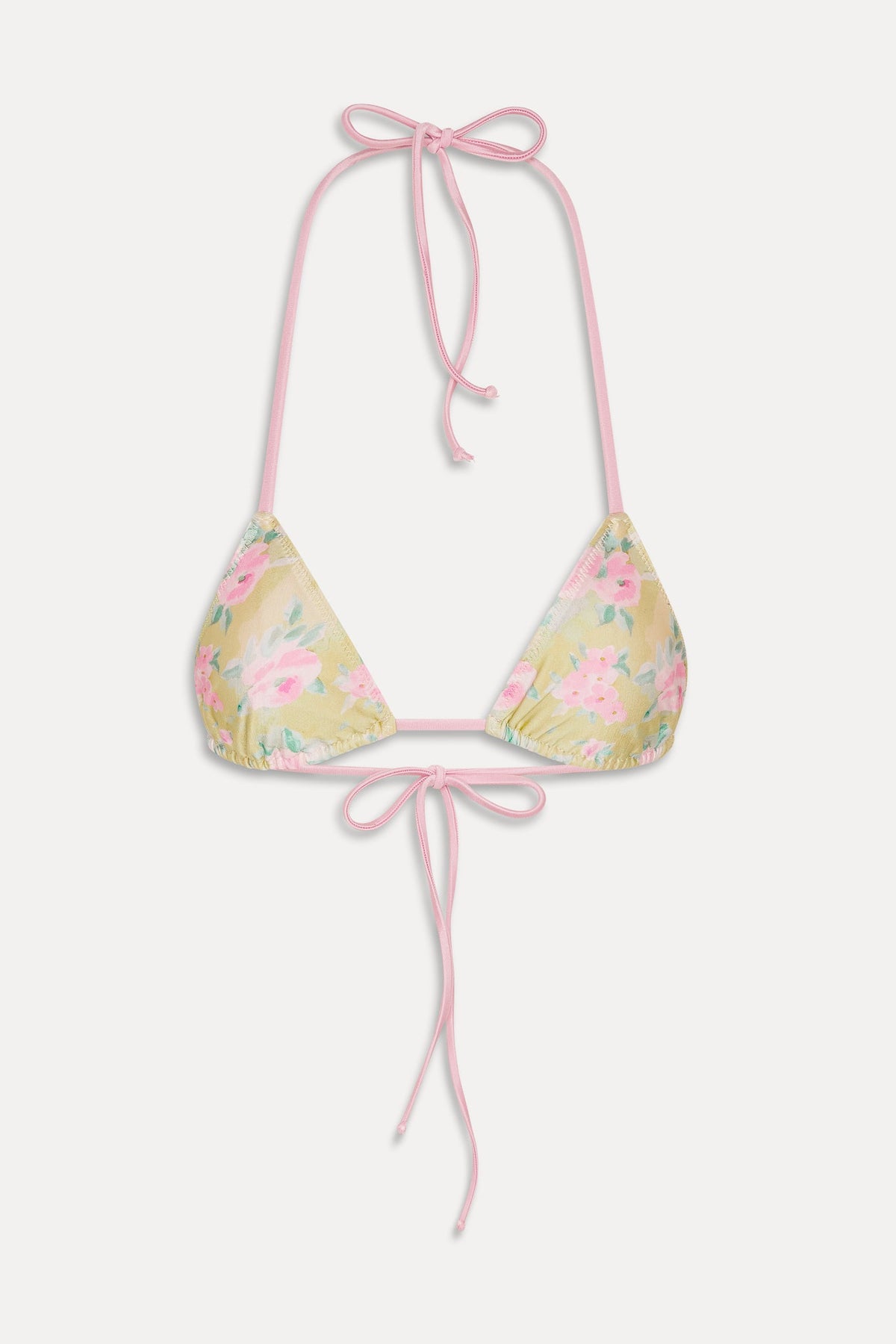 Nick Triangle Halter Bikini Top - Nymphaea | Frankies Bikinis