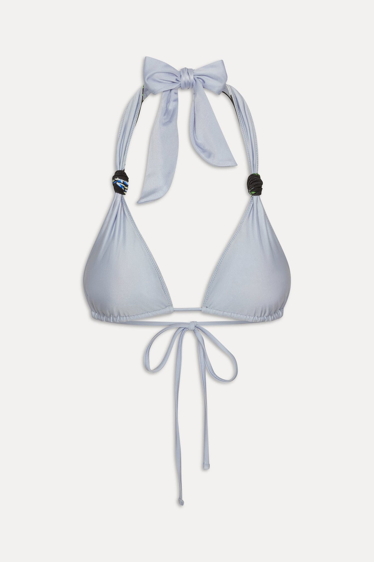 Kealy Reversible Satin Bikini Top - Bouquet | Frankies Bikinis