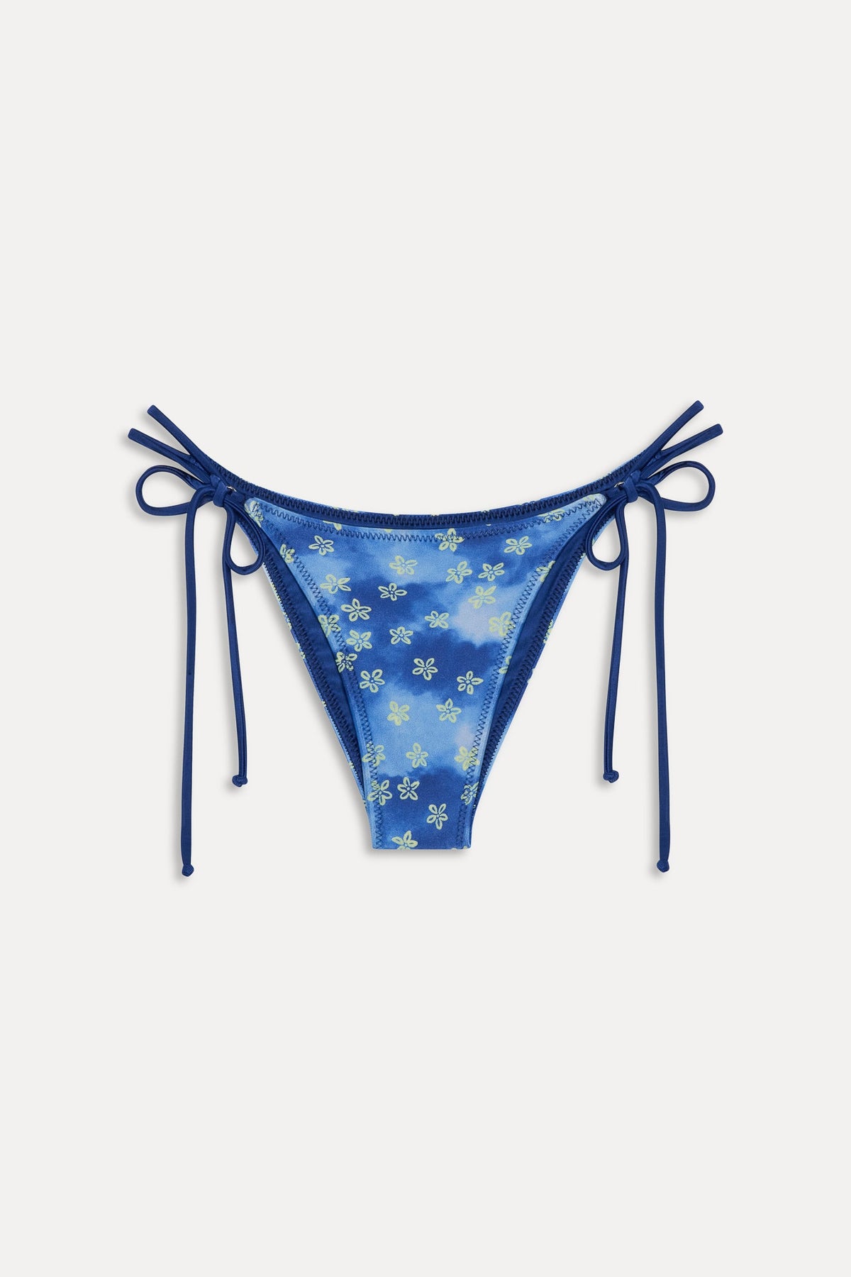 Mackenzie Satin Cheeky Bikini Bottom - Cosmic Bloom | Frankies Bikinis