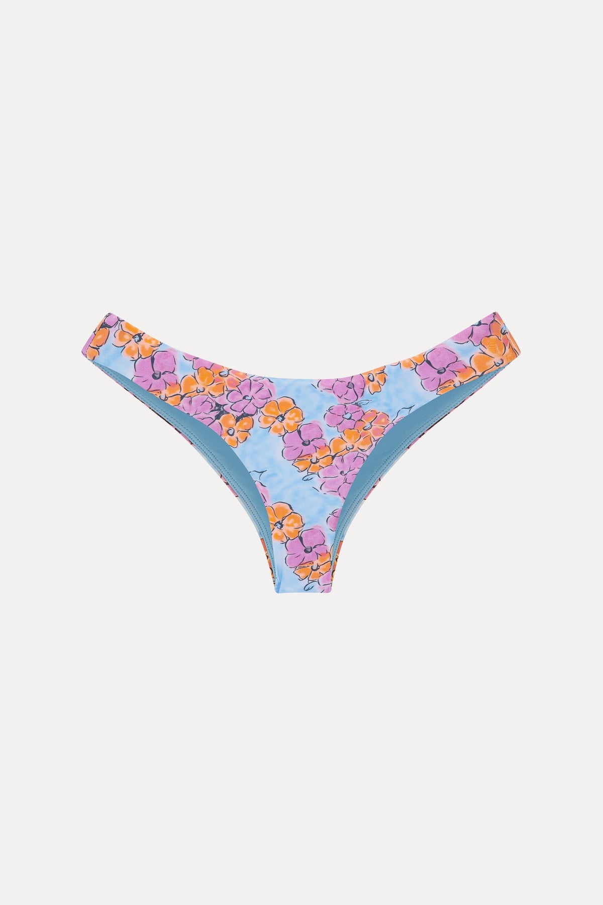 Marina Floral Cheeky Bikini Bottom - Color Me | Frankies Bikinis