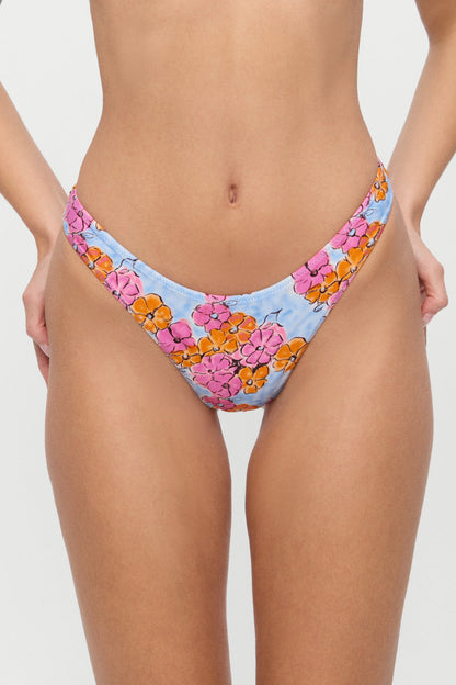 Full Moon Floral Micro Bikini Bottom - Color Me | Frankies Bikinis