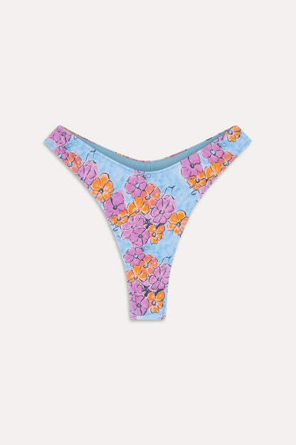 Full Moon Floral Micro Bikini Bottom - Color Me | Frankies Bikinis