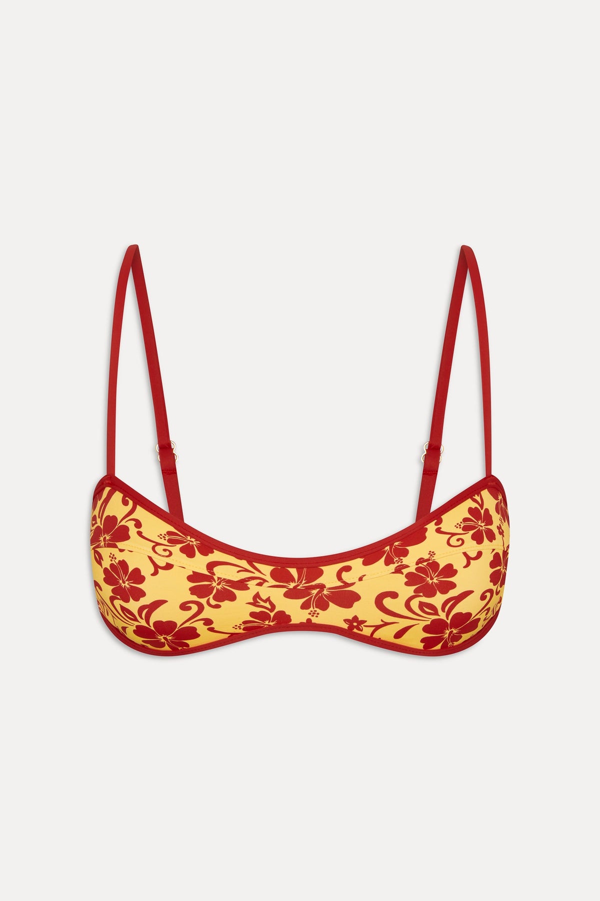 Lane Skimpy Bandeau Bikini Top - Favorite Flower | Frankies Bikinis