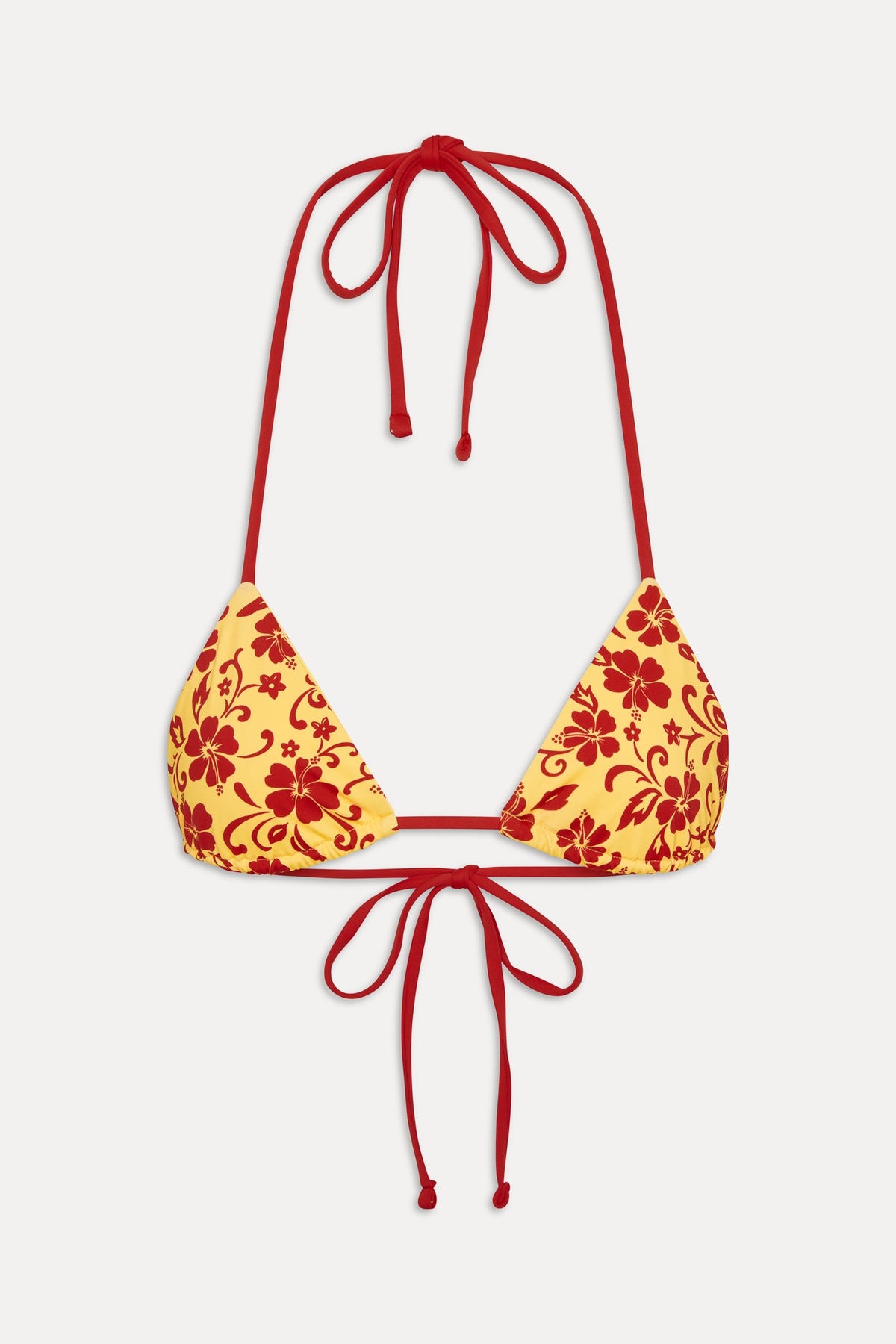 Nick Triangle Halter Bikini Top - Favorite Flower | Frankies Bikinis