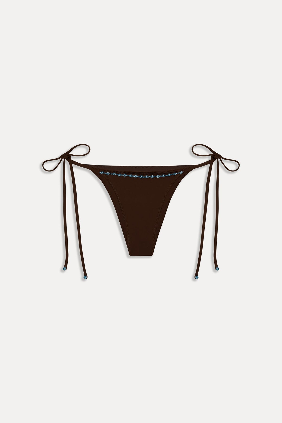 Mackenzie Cheeky Beaded Bikini Bottom - Kona Flower | Frankies Bikinis