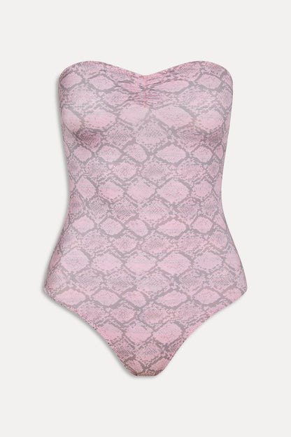 Solana Reversible One Piece Swimsuit - Pink Stripe | Frankies Bikinis