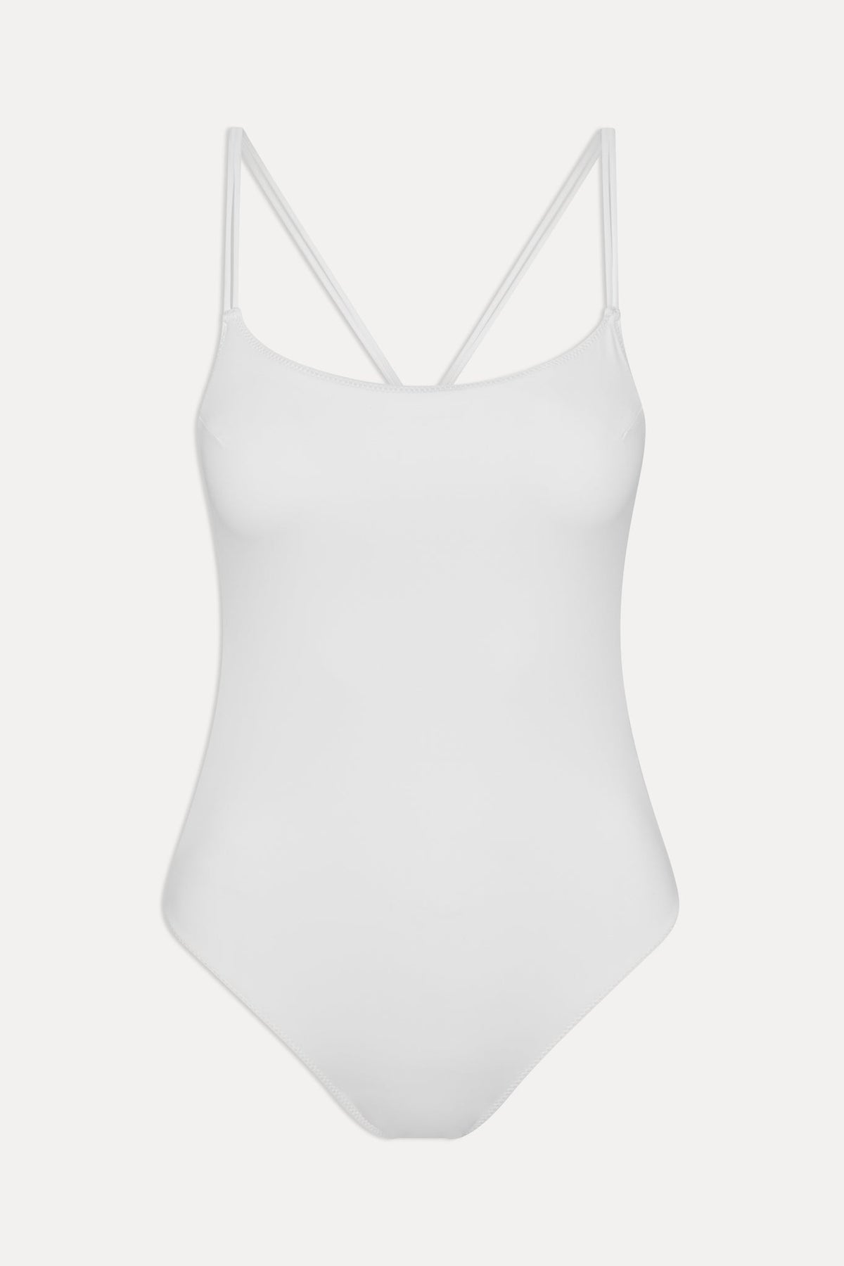x JENNIE Lotus One Piece Swimsuit - Optic White | Frankies Bikinis