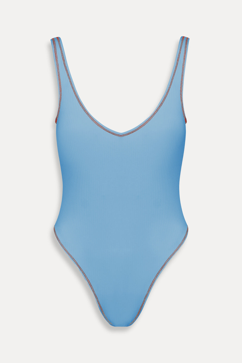 Verona High Cut One Piece Swimsuit - Capri Sky | Frankies Bikinis