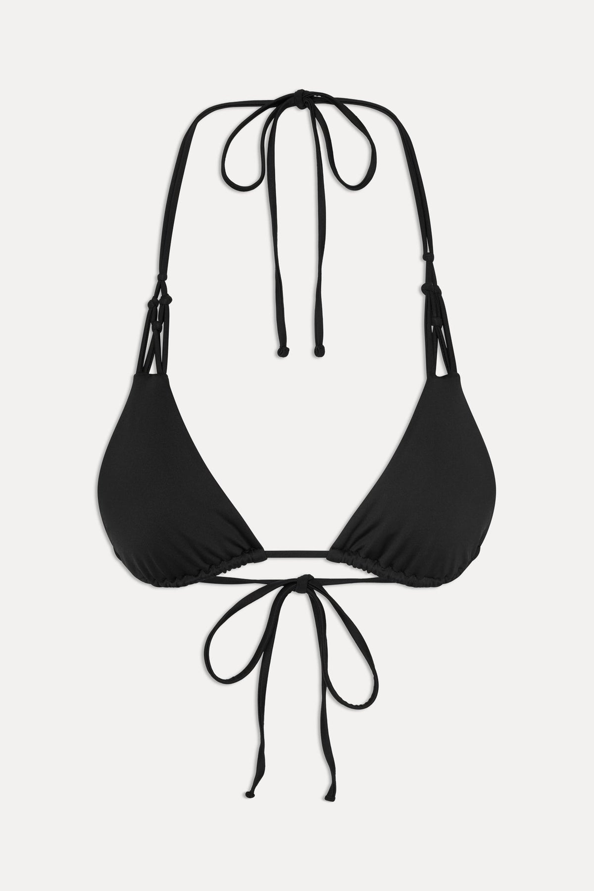 x JENNIE Encore Triangle Bikini Top - Black | Frankies Bikinis