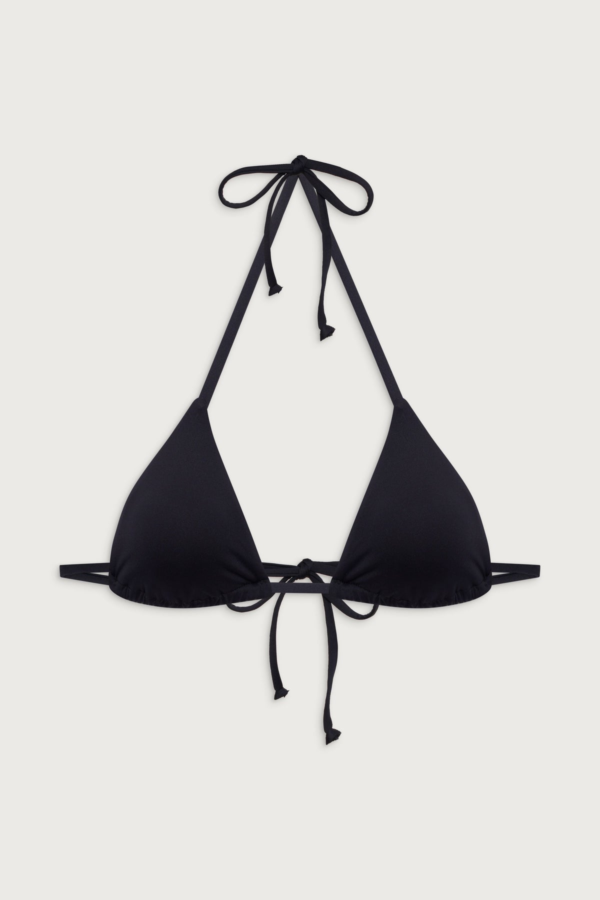 Nick String Triangle Bikini Top - Black | Frankies Bikinis