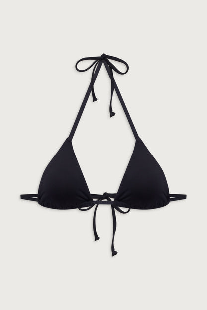 Nick String Triangle Bikini Top - Black | Frankies Bikinis