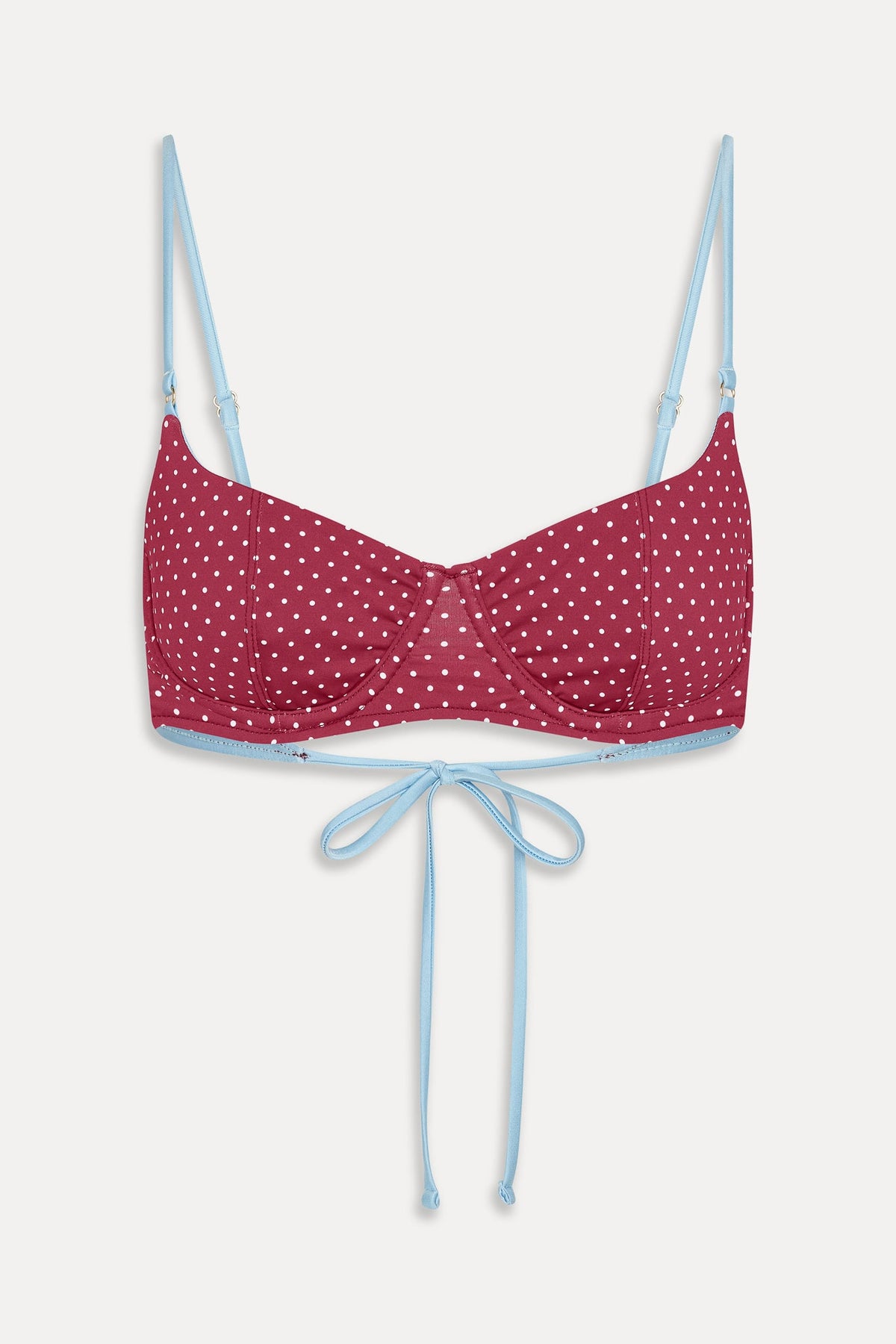 Cola Polka Dot Bikini Top - Tuscany | Frankies Bikinis