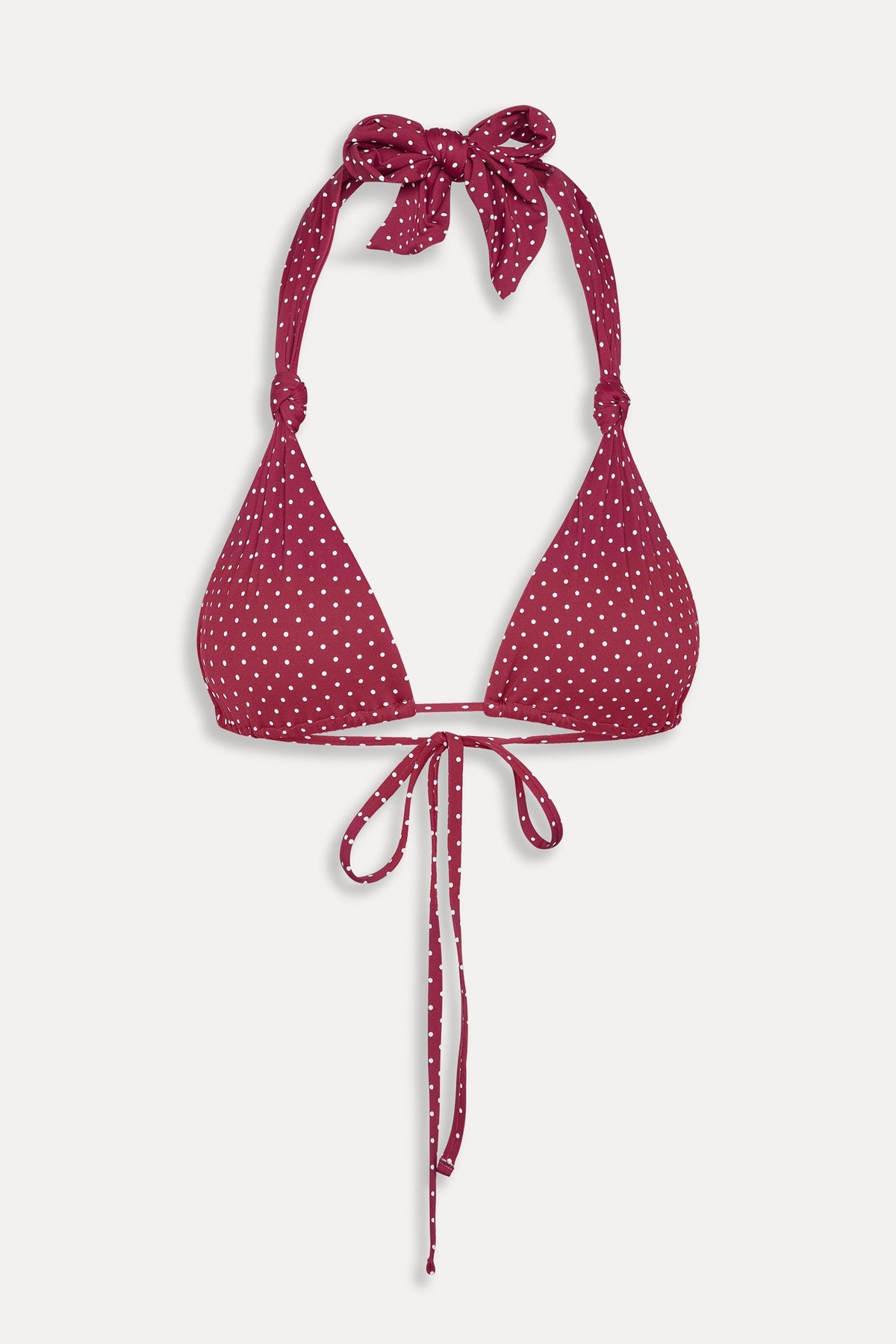 Kealy Polka Dot Bikini Top - Tuscany | Frankies Bikinis