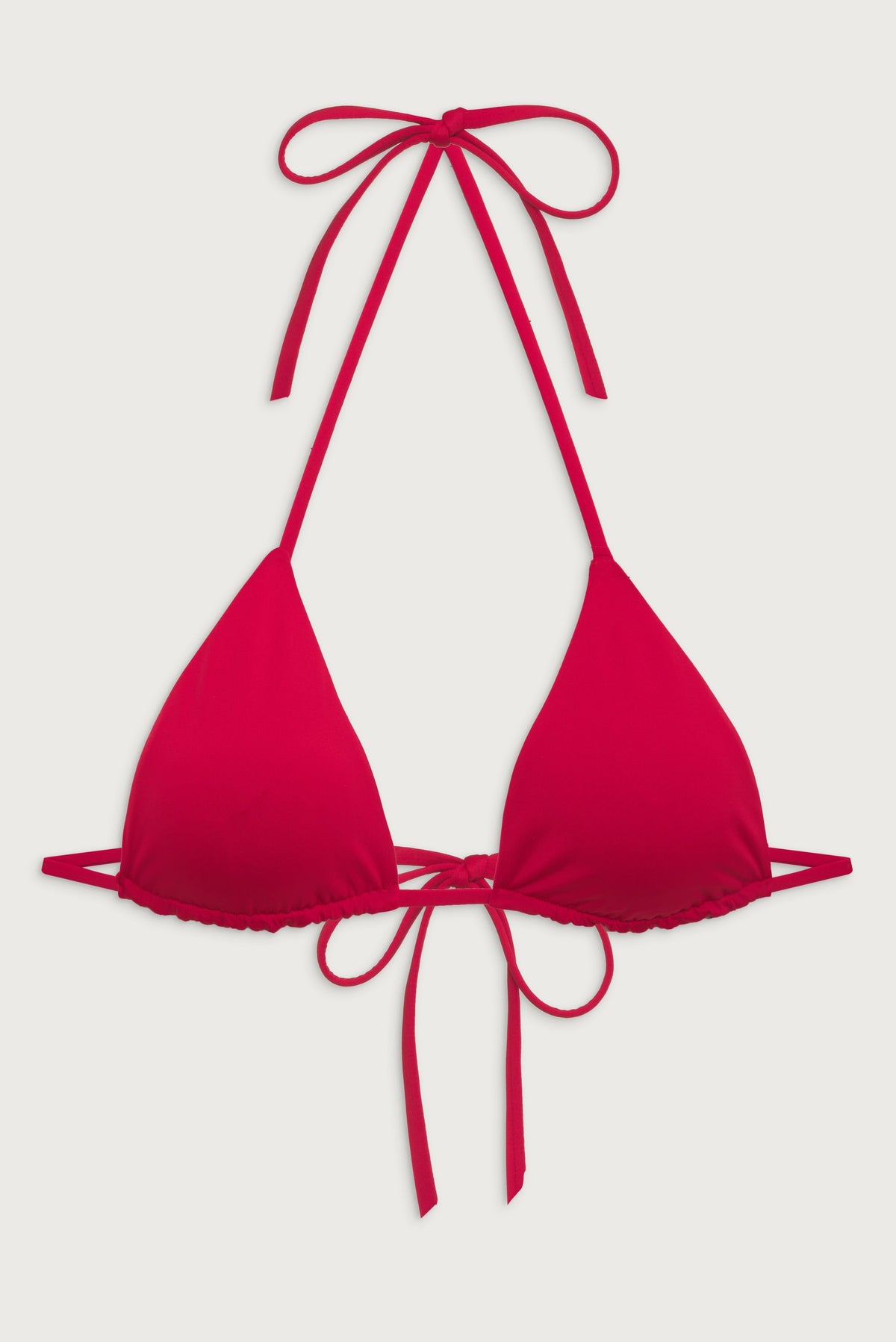 Nick String Triangle Bikini Top - True Red | Frankies Bikinis