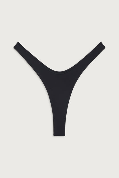 Full Moon Micro Bikini Bottom - Black | Frankies Bikinis