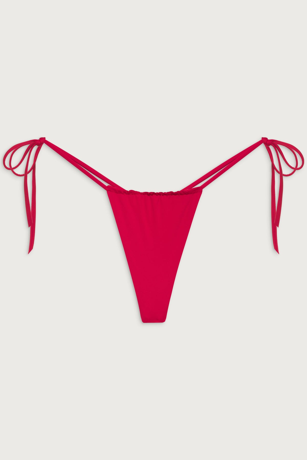 Tia String Bikini Bottom - True Red | Frankies Bikinis