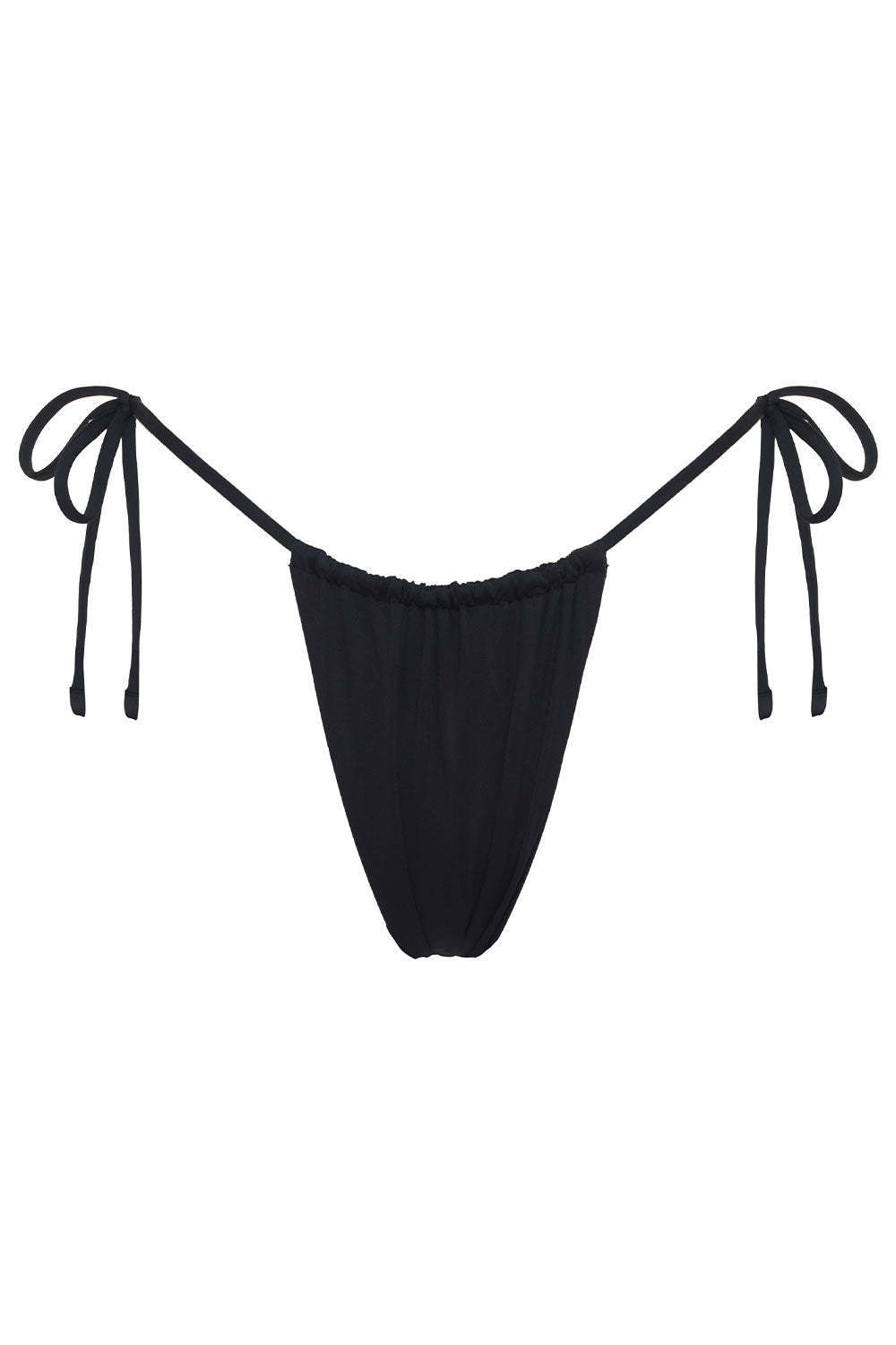 Tia String Bikini Bottom - Black | Frankies Bikinis