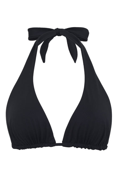 Diana Halter Bikini Top - Black | Frankies Bikinis