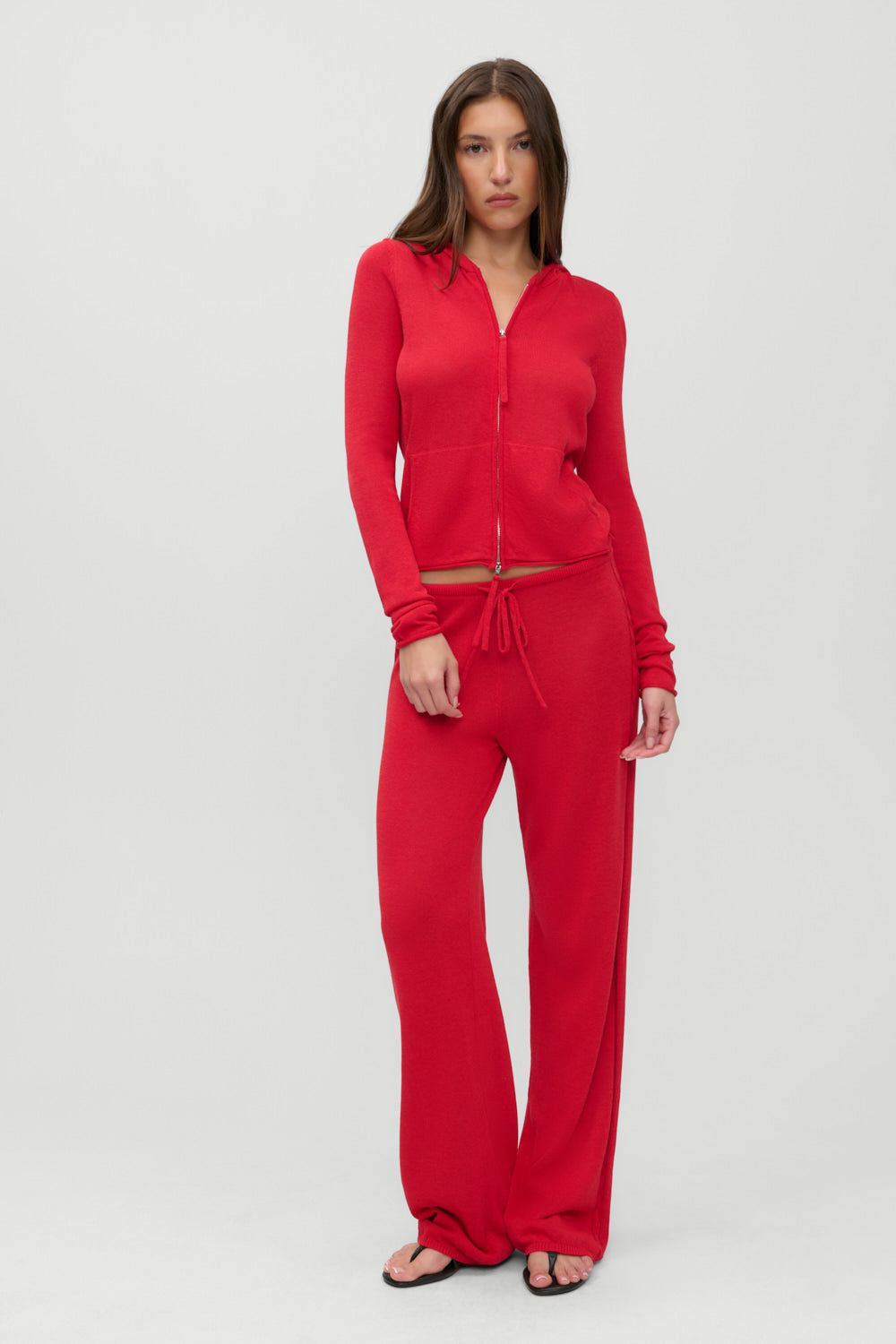 x JENNIE Atlas Knit Hoodie - Lip Tint | Frankies Bikinis