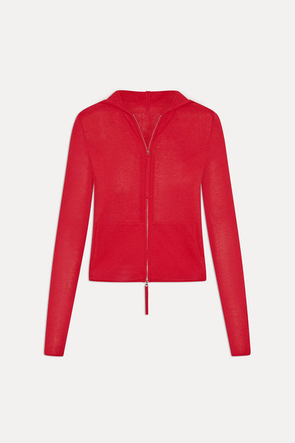 x JENNIE Atlas Knit Hoodie - Lip Tint | Frankies Bikinis