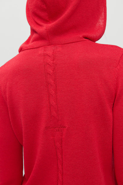 x JENNIE Atlas Knit Hoodie - Lip Tint | Frankies Bikinis
