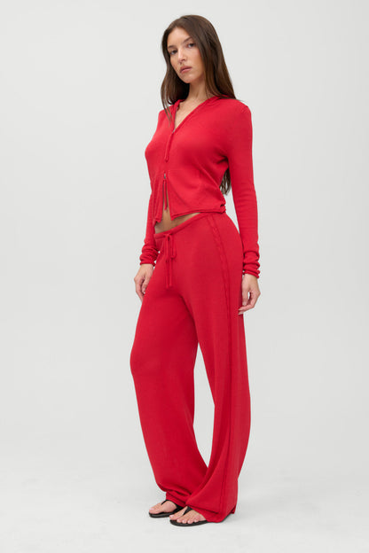 x JENNIE Ela Knit Pant - Lip Tint | Frankies Bikinis
