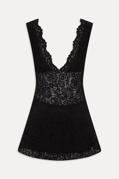 Moon Dance Lace Mini Dress - Black | Frankies Bikinis