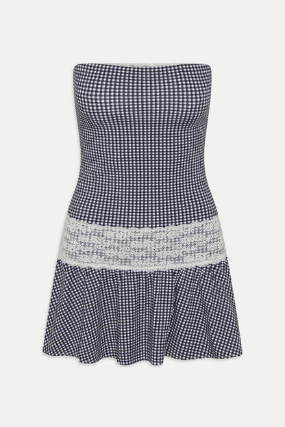 Mirage Gingham Mini Dress - Midnight Wishes | Frankies Bikinis