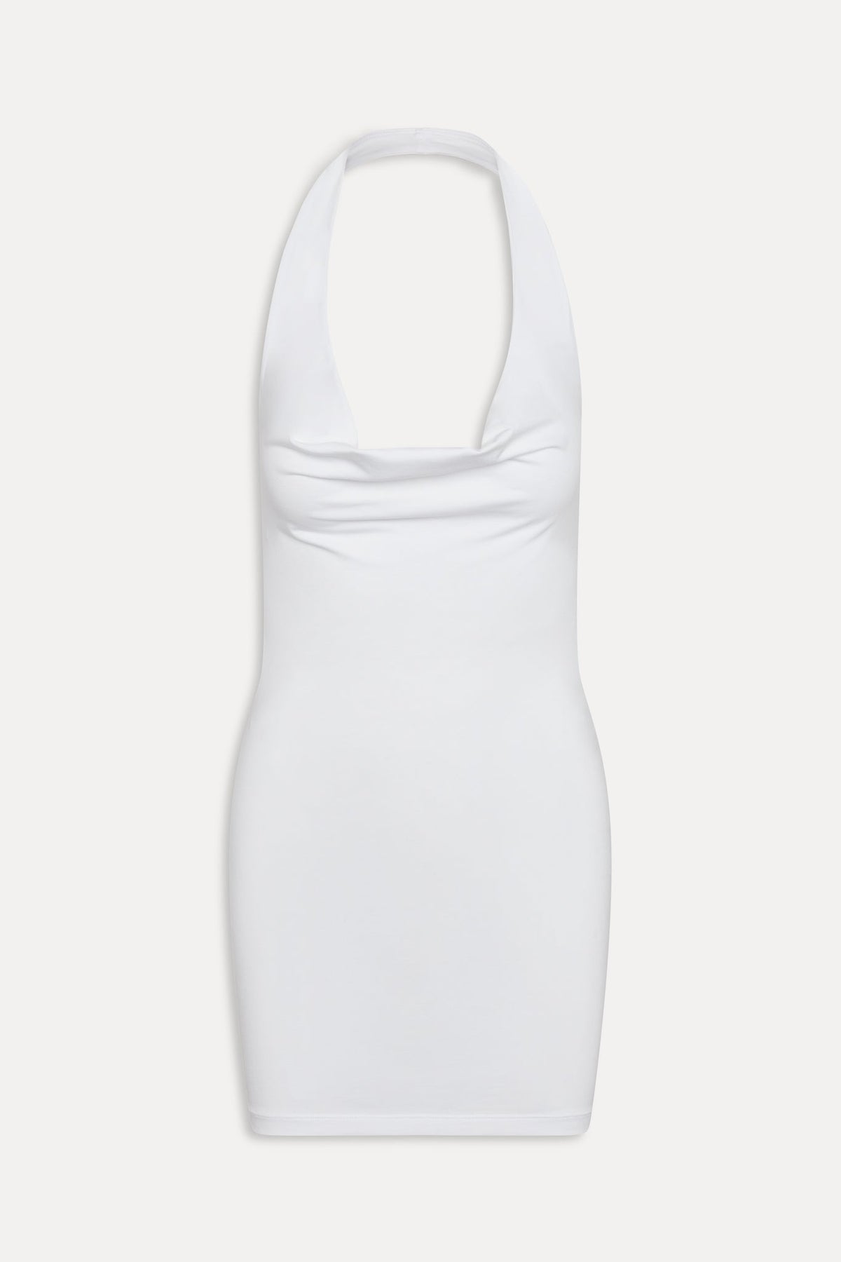 x JENNIE Solo Halter Mini Dress - Optic White | Frankies Bikinis
