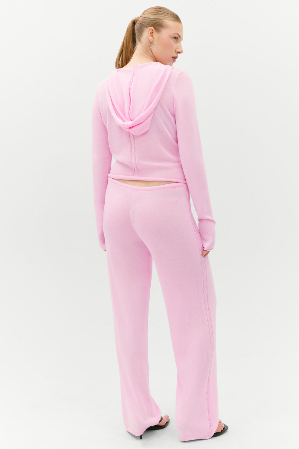 Ela Low Rise Knit Pants - Pink Cloud | Frankies Bikinis