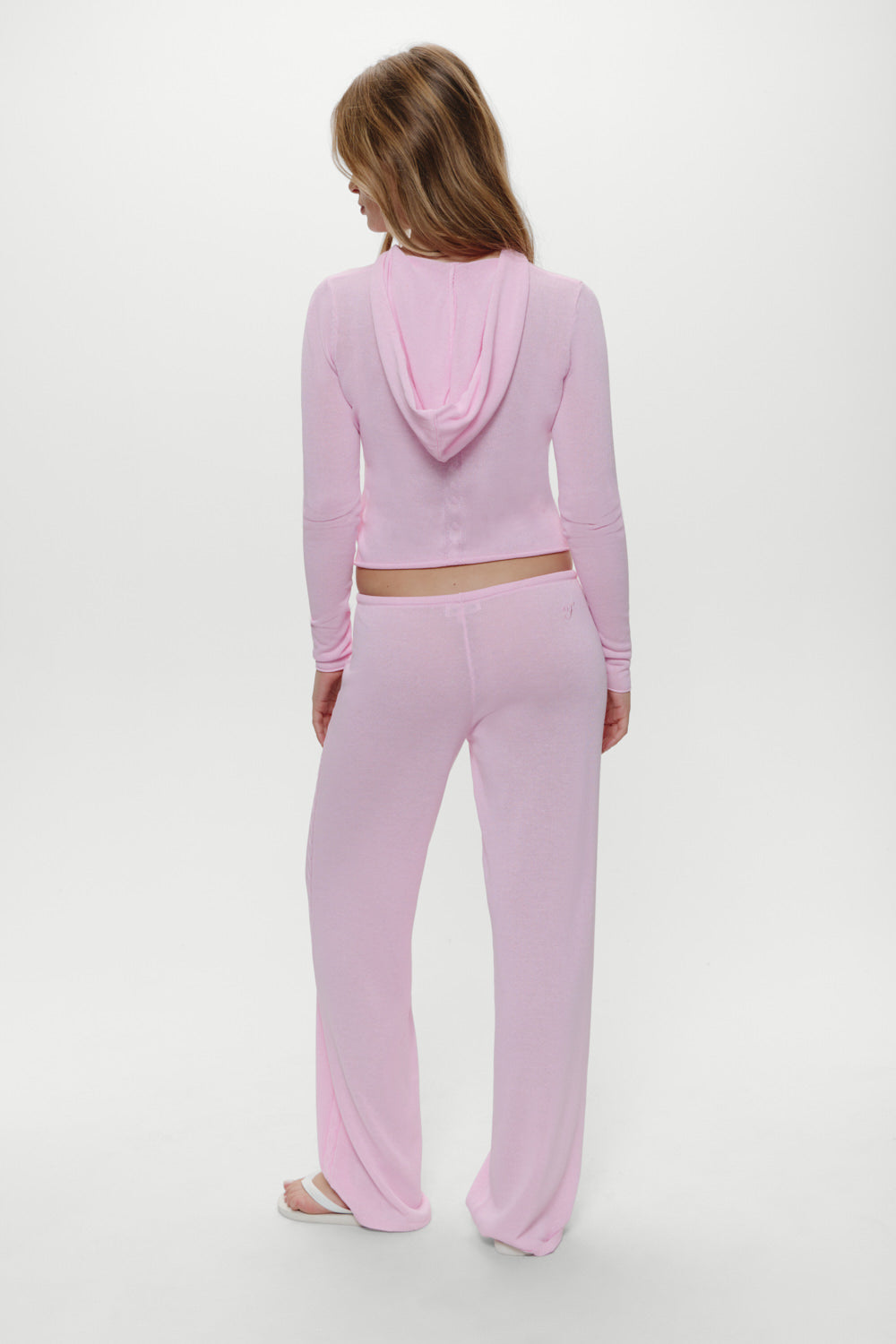 Ela Low Rise Knit Pants - Pink Cloud | Frankies Bikinis