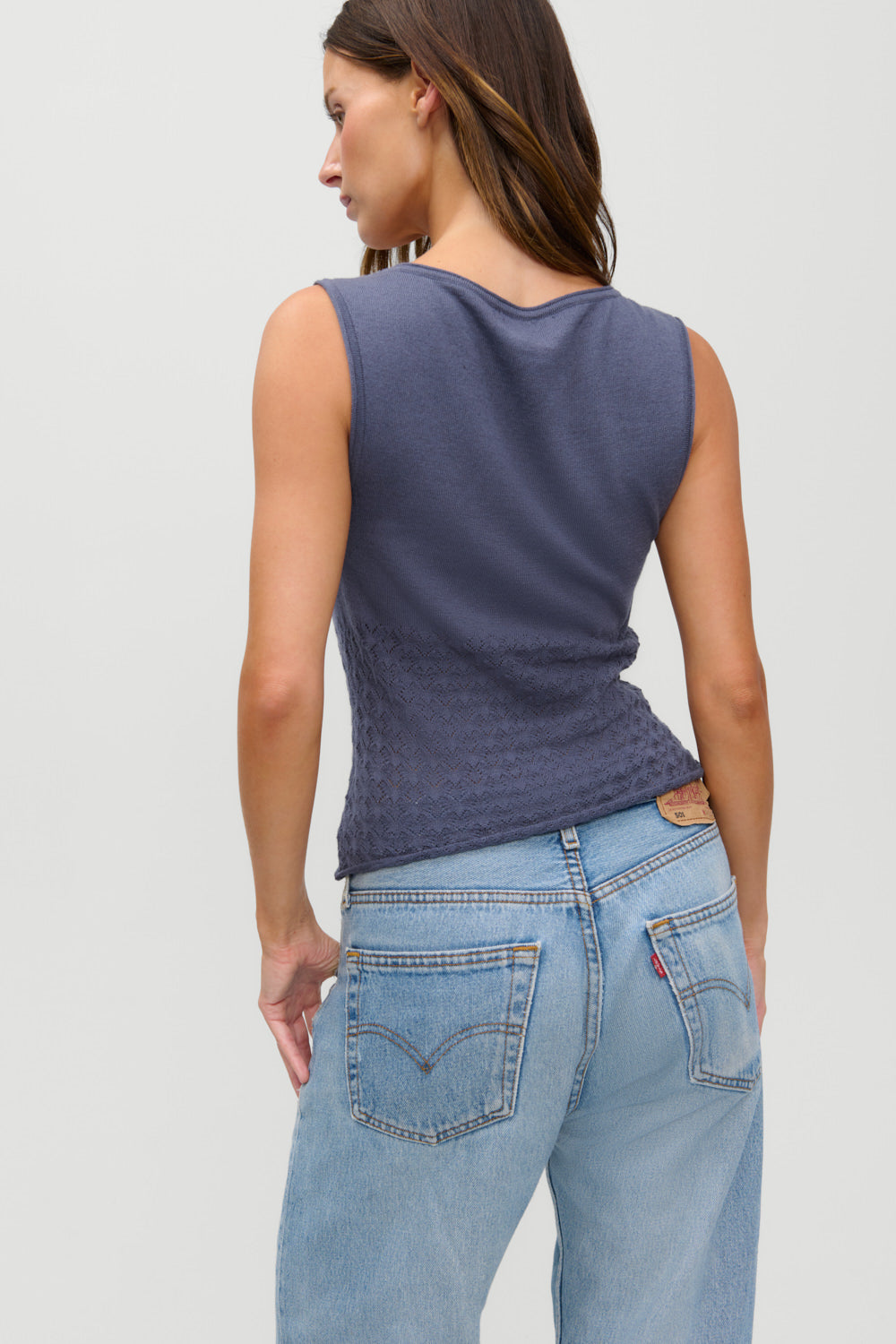 x JENNIE Kyra Knit Tank Top - Night in Seoul | Frankies Bikinis