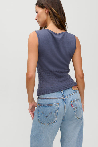 x JENNIE Kyra Knit Tank Top - Night in Seoul | Frankies Bikinis
