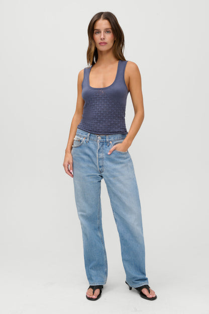 x JENNIE Kyra Knit Tank Top - Night in Seoul | Frankies Bikinis