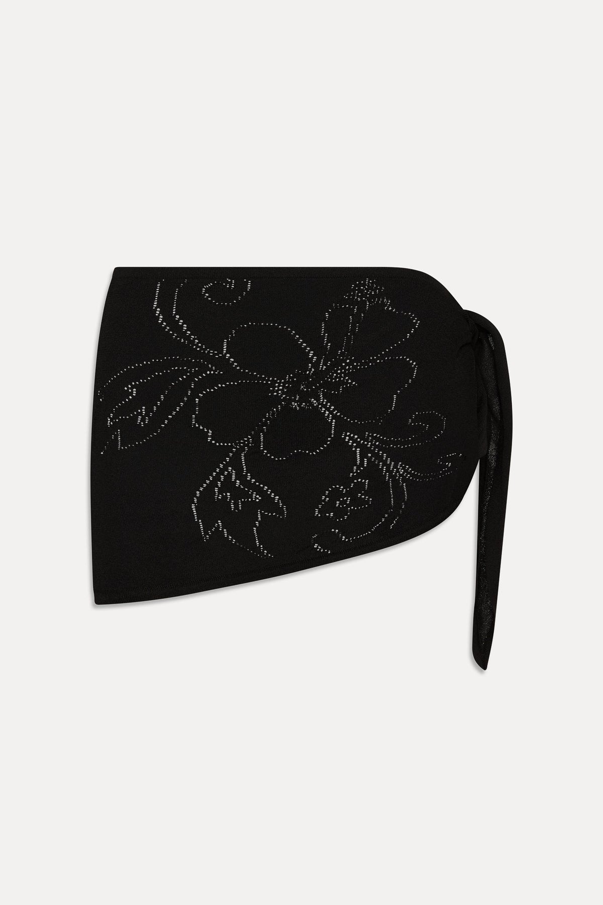 Atlas Knit Mini Skirt - Black | Frankies Bikinis