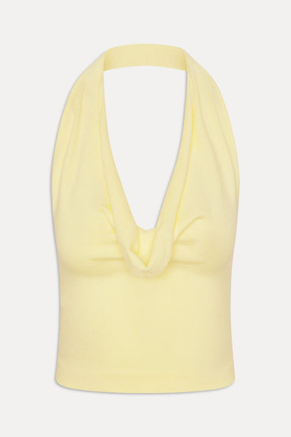 x JENNIE Briar Knit Halter Top - Morning Light | Frankies Bikinis