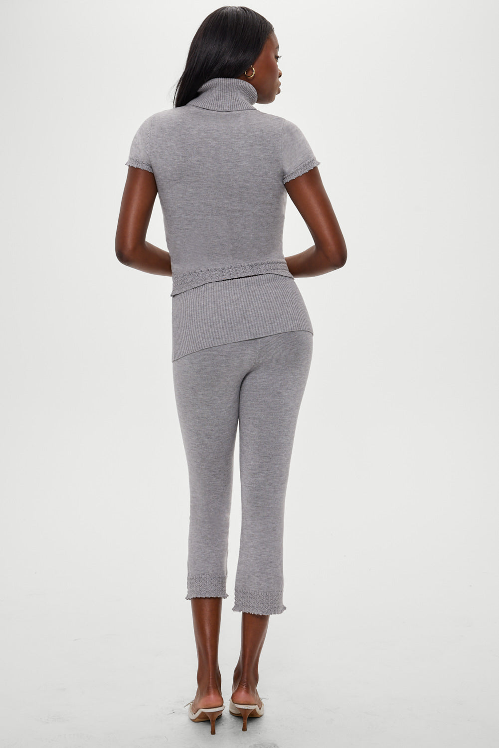 Jasmine Short Sleeve Turtleneck - Cloud Cover | Frankies Bikinis