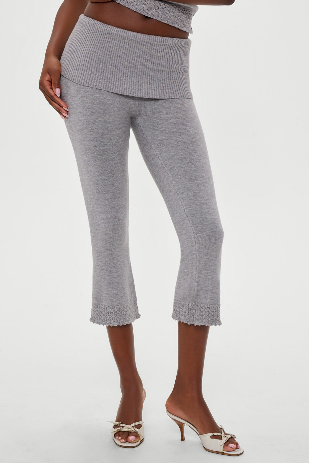 Milo Knit Capri Pants - Cloud Cover | Frankies Bikinis