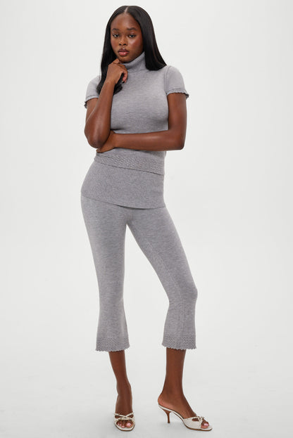 Milo Knit Capri Pants - Cloud Cover | Frankies Bikinis