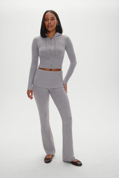 Aimee Zip Up Hoodie - Rain Cloud | Frankies Bikinis
