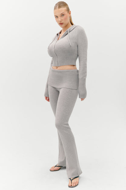 Aimee Zip Up Hoodie - Rain Cloud | Frankies Bikinis
