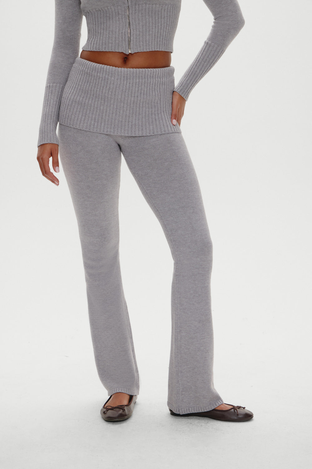 Aimee Knit Pants - Rain Cloud | Frankies Bikinis