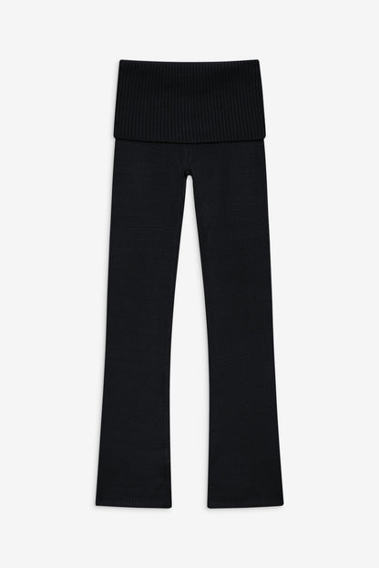 Aimee Knit Pants - Black | Frankies Bikinis