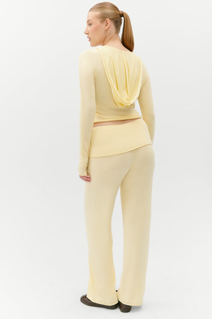 Sloane Knit Hoodie - Buttercream | Frankies Bikinis