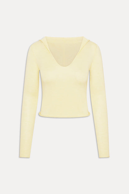 Sloane Knit Hoodie - Buttercream | Frankies Bikinis