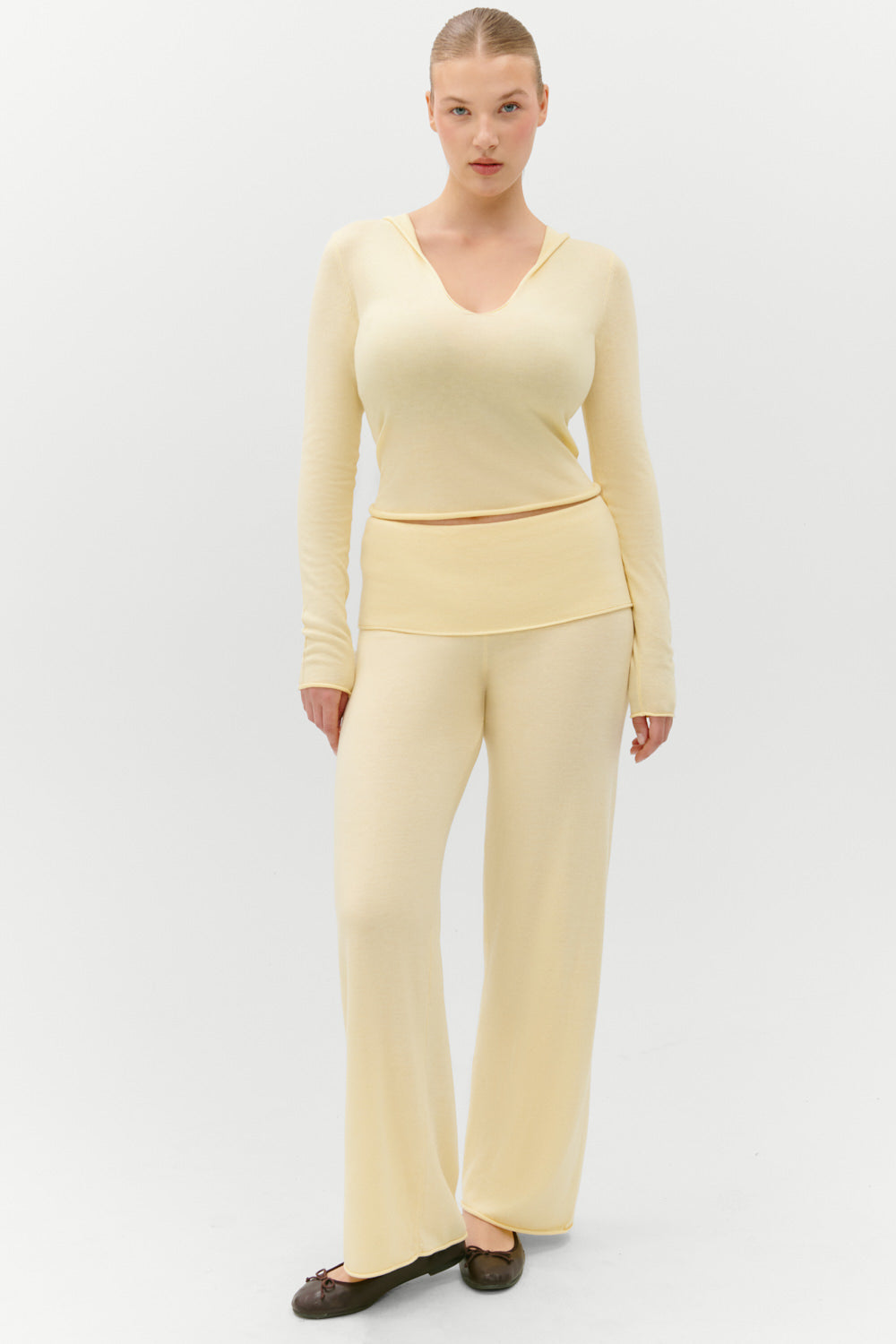 Sloane Knit Hoodie - Buttercream | Frankies Bikinis