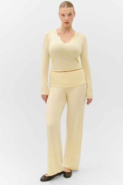 Sloane Knit Hoodie - Buttercream | Frankies Bikinis
